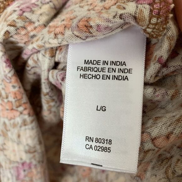 Lucky Brand Multicolor Floral Tank Size L - Picture 9 of 11